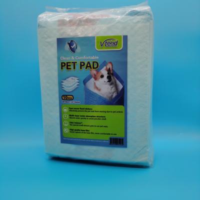 China Training Disposable Pet Pad 100% Cotton Pee Pads for Bathroom for sale