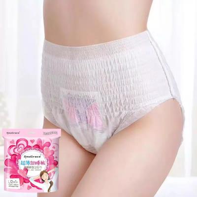 China Fluff Pulp SAP Lady Girl Women Period Underwear Brief for Night Time Non Woven Fabric for sale