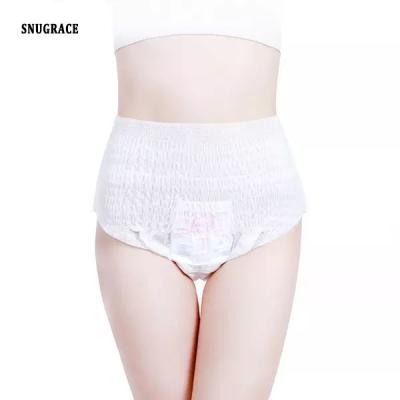 Chine Pantalons jetables personnalisés type couche pour adultes Pantalons de sécurité pour femmes pendant la période menstruelle à vendre