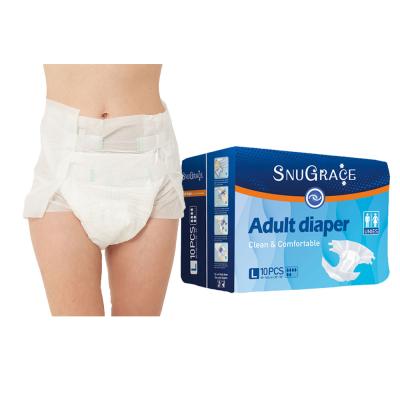 China Adults Printed Organic Cotton Disposable Adult Diaper with Super Absorbent for sale