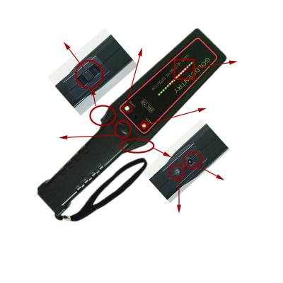China Small Size Hand Held Metal Detector For Important Sites And Playgrounds for sale