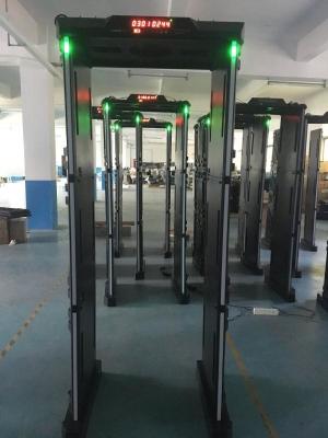 China 24 Zone Security Metal Detector 60 People / Min With Visual Audible Alarm Walk through metal detector for sale