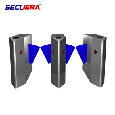 China CE approved well used barcode scanner electronic turnstile 304 stainless steel flap barrier turnstile gate for sale