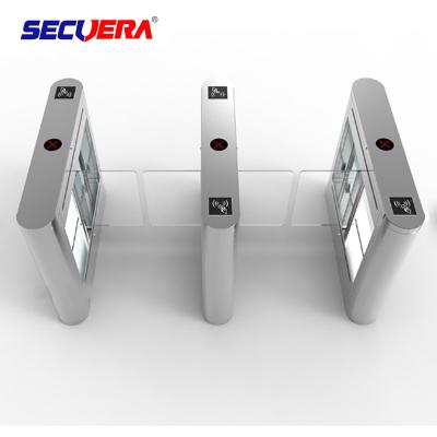 Chine Tourniquet rapide optique de luxe de ruelle de porte d'aileron de barrière de Speedlane avec le haut verre de glissement évident de LED à vendre