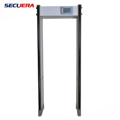 China LCD Screen Door Metal Detector 6 Zones Multiple Frequency For Museum / School / Airports for sale