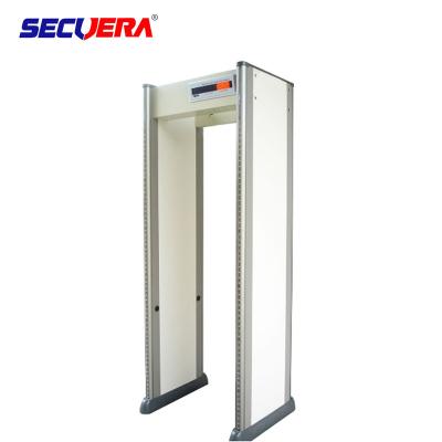 China walk through metal detector gate for security Systems metal detector scanner door 6 zones detector for sale