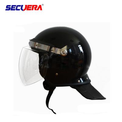 China Black Anti Riot Helmet Shell Abs And Visor Pc  For Police Riot Control for sale
