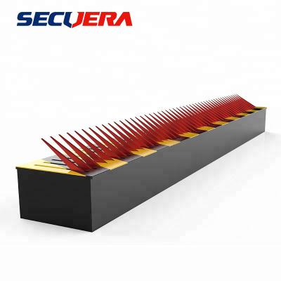 China Metal One Way Traffic Flow Plate Hydraulic Rising Bollards For Security Spike Barrier Lock for sale