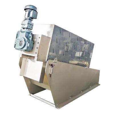 China Sludge Dehydrator Multi Disc Screw Press Machine for Oily Wastewater Treatment for sale