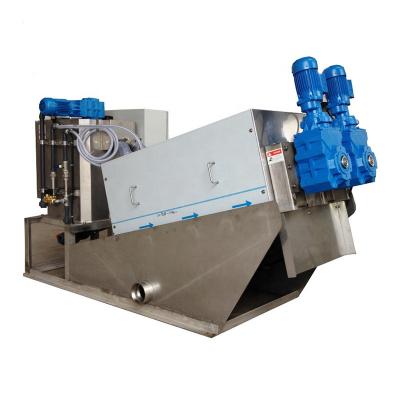 China Wastewater Screw Press Sludge Dewatering Machine System For Industry Sludge Treatment for sale