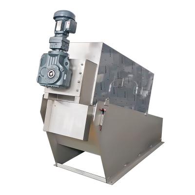 China Wastewater Treament Plant Multi Disk Screw Press Sludge Dewatering Machine for sale