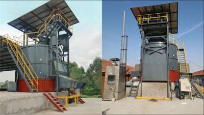 China Efficiency Organic Waste Composting Machine Closed Compost Bioreactor for sale