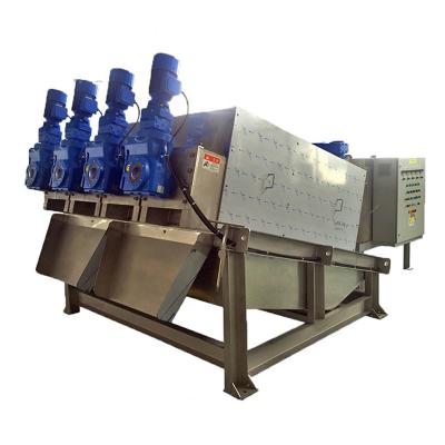 China Domestic Wastewater Treatment Machine Automatic Screw Press Dewatering Machine for sale