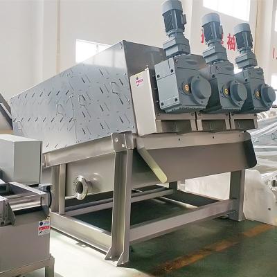 China Sludge Dehydrator Machine Multi Plate Screw Press For Activated Sludge Treatment for sale