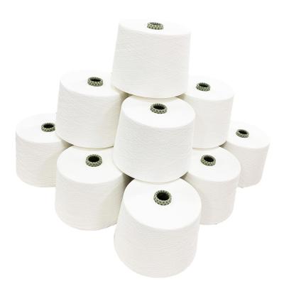 China Pattern Raw White 50% Polyester 50% Bamboo Siro Compact Yarn 40S 50S 16S-40S for sale