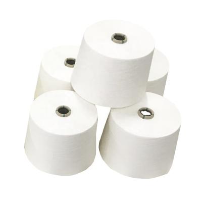 China 80/20 Polyester/Modal 40s Siro Compact Spun Yarn for Knitting and Weaving Raw White for sale
