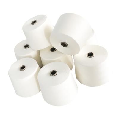 Chine NE30/1 RING SPUN Polyester mélange de lyophilisations Fil blanc brut pour le tricot à vendre