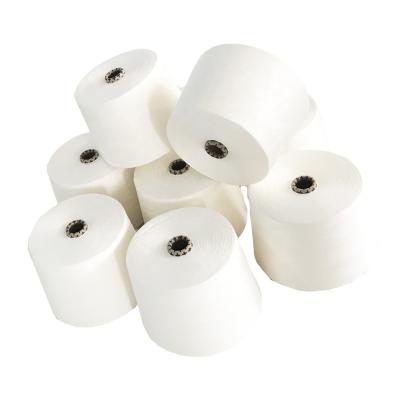 Chine Fils à base de sponges 30S 20D fils mélangés de spandex pour tissage et tricotage Denim blanc brut à vendre