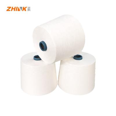 China Spandex / Polyester/Viscose Blended Yarn 10S 40D for Weaving and Knitting Raw White for sale