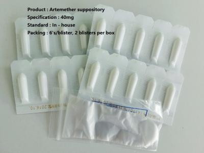 China Artemether Suppository Medication Anti Malaria Medication 40 mg Rectal for sale