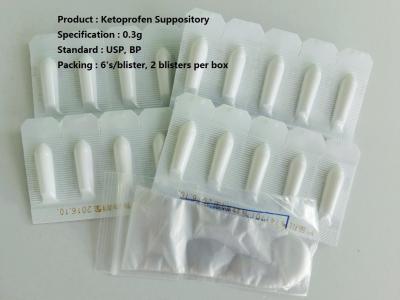 China Rectal Ketoprofen Suppository Pain Relief 0.3g Use Anti inflammatory Medication for sale