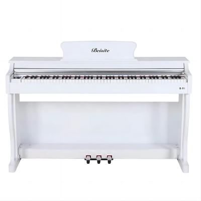 China White Upright Weighted Digital Piano 88 Keys OEM Stand Up Electric Piano for sale