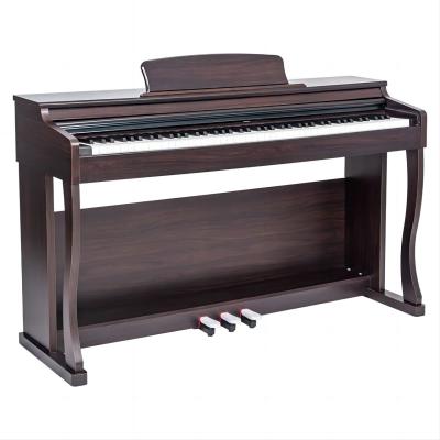 Chine Piano électrique à grain de bois vertical Contrôle du volume lumineux Piano numérique vertical à vendre