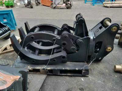 China 50 Ton Excavator Thumb Grab Wood Hydraulic Grapple Rotatory Grab for sale