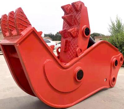 China Car Dismantling Excavator Hydraulic Scrap Metal Shears Hydraulic Crusher With Rotator for sale