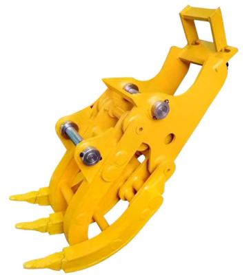 China Stone Gravels Sorting Q235 Demolition Grapple For Excavator 20ton for sale