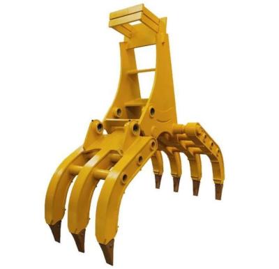 China Q345B NM400 Demolition Sorting Hydraulic Excavator Grab For Stone 4T for sale