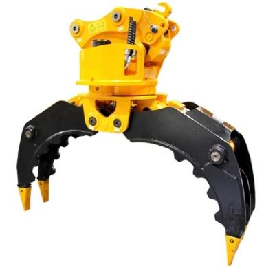 China Excavator Demolition Hydraulic Excavator Grab For Stone 4T for sale