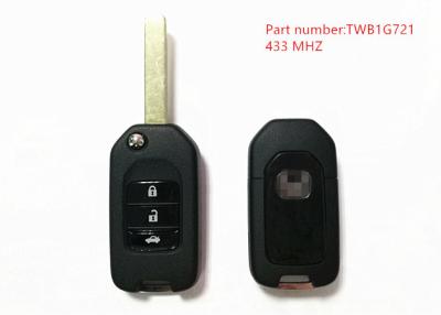 China Black 3 Button Honda Remote Key 433Mhz With Part Number TWB1G721 Chip 47 for sale
