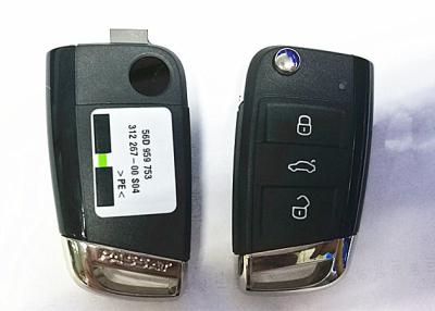 China Enegreça a chave remota do carro de VW Passat de 3 botões, 56D 959 752 que a VW lança a caixa chave da corrente de relógio à venda