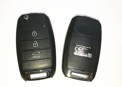 China Plastic Material KIA Remote Key RKE-4F13 / 3 BUTTON Flip Key Car Remote for sale