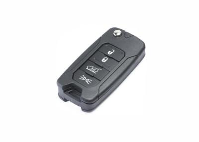 China 433 MHZ 4 Button Flip Remote Dodge Ram Smart Key Plastic Material Black Color for sale
