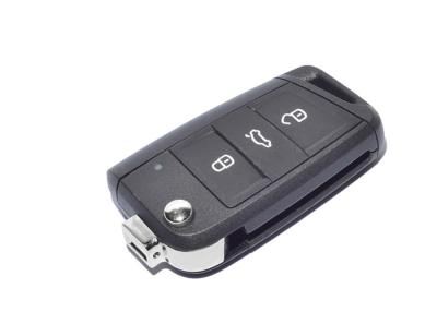 China Black Volkswagen Golf Flip Key 5G0 959 753 BA 3 Button 433 Mhz ID 48 for sale