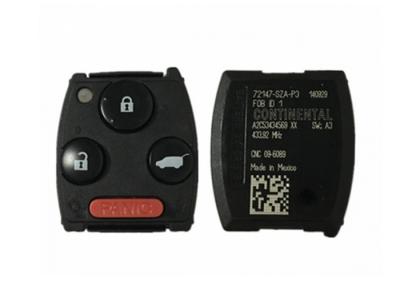 China Impact Strength Honda Remote Key FCC ID 72147-SZA-P3 433Mhz PCF7941A Chip for sale