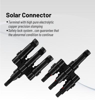China Photovoltaic Solar Panel Terminal MC4 Connector PPO IP68 Dustproof for sale