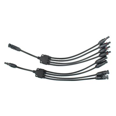Chine 6mm Black Solar Panel PV Cable 20A Branch Connector Photovoltaic All In 1 à vendre