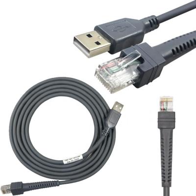 China Braided Shielded Type A USB Data Cable For Zebra Scanner DS2208 for sale