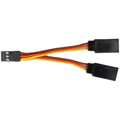 China Servo Y Splitter Cable Wire Harness 7cm 6pin With Futaba Jr Plug for sale