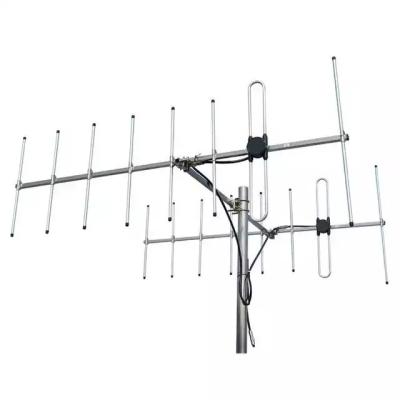 China UHF VHF Yagi 2 Watts 8 Elements Outdoor 14.5dBi Directional Base Station Antenna for sale