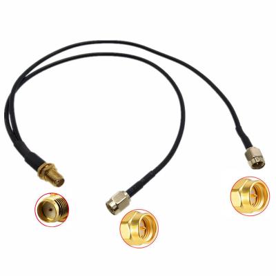 China SMA Male To Sma Female Antenna Extension RG316 RG174 RP Male Female 1 To 2 Cable à venda