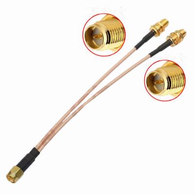 China RF 1.13 Mini Coaxial Cable Jumper Single UFL/To SMA Female Connector for sale