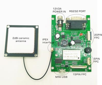 China 860 - desarrollo Kit Modules With Ceramic de la antena de la frecuencia ultraelevada RFID de Writer del lector 960mhz en venta