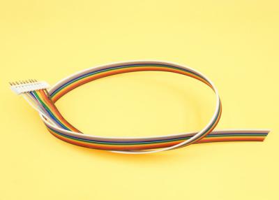China Electronic Flat Rainbow Ribbon Cable , 2.0mm Pitch Connector Flat Connector Cable for sale