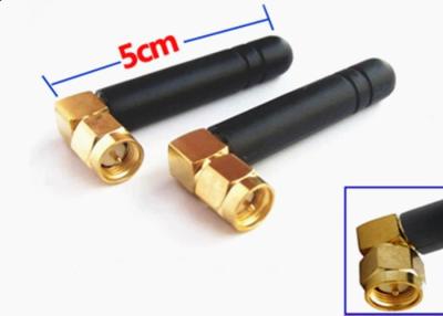 China Rubber Receive Transmit 433 MHZ Antenna With Right Angle SMA Male Connector for sale