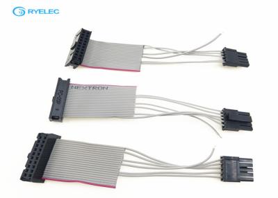 China Micro - Fit 3.0mm Female Grey IDC Ribbon Cable With FC - 20 Pin To 5 Pin for sale