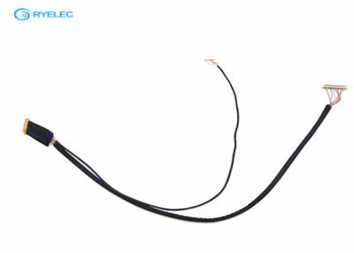 China 8 cable electrónico del Pin LCD LVDS, cable del monitor de DF13/de IPEX LVDS con el tubo del encogimiento en venta